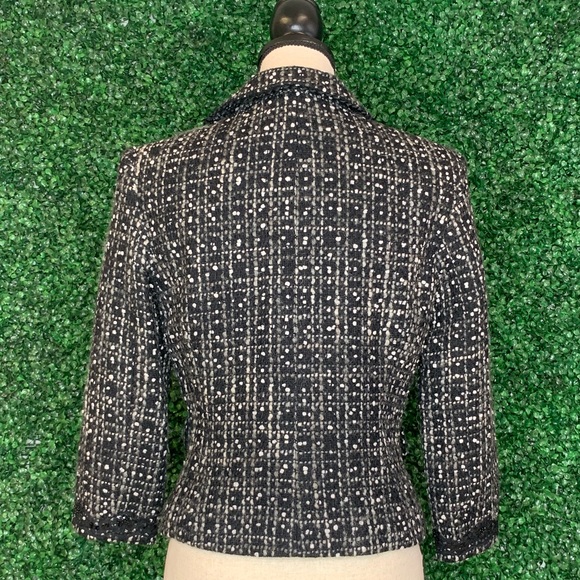 Express Design Studio Bouclé Jacket with 3/4 Sleeves, Size 8 - Picture 3 of 4